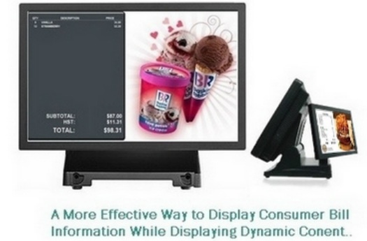 WinRest dual screen POS with customer display